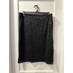 Ultra Teeze Black Lace Skirt in 2X